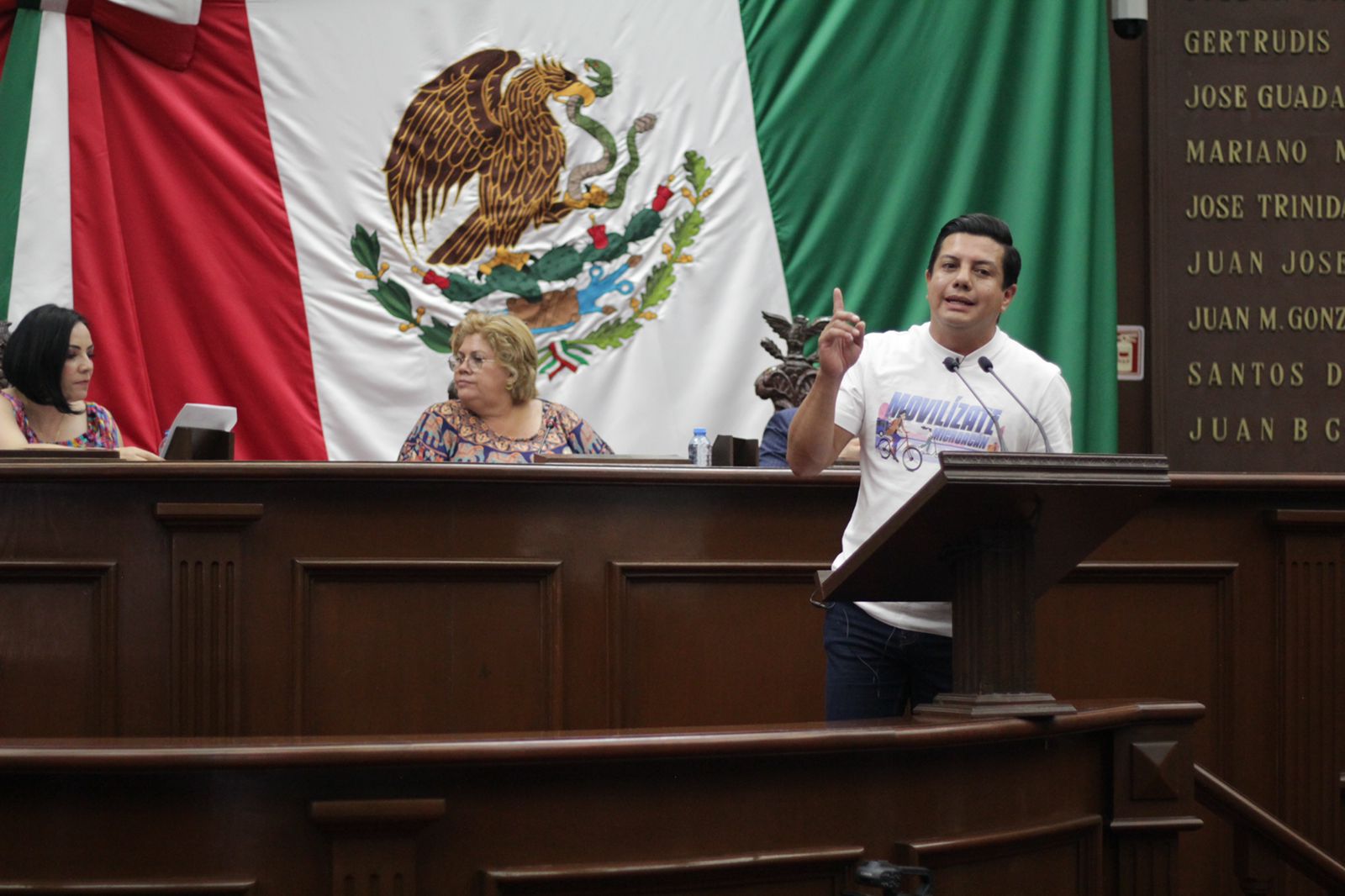 Presentan Oscar Escobar y David Cortés iniciativa de Ley de Movilidad y Seguridad Vial para Michoacán