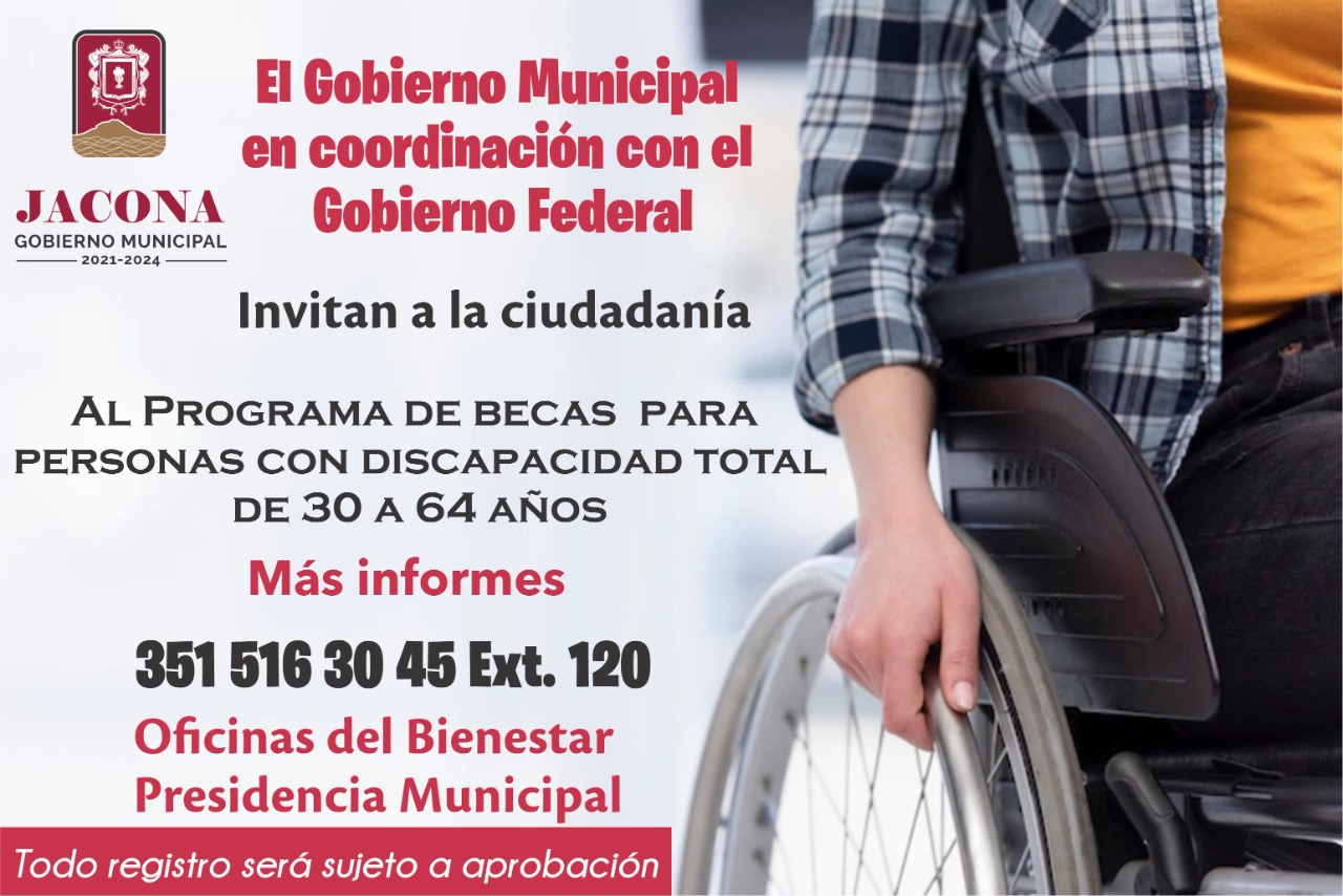 Próximo miércoles realizarán en Jacona nueva jornada de registro al programa para personas con discapacidad total