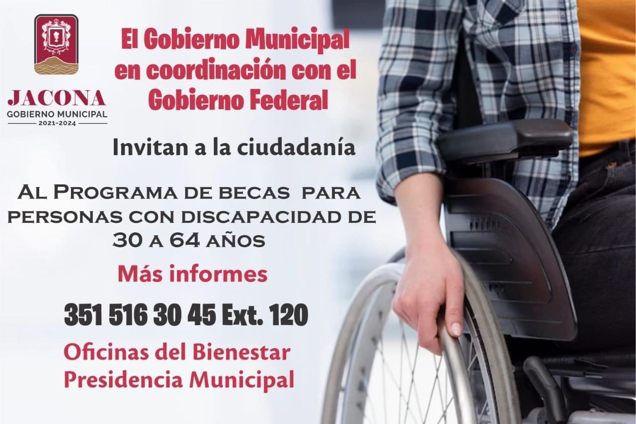 Gobierno de Jacona invita a personas con discapacidad a inscribirse para recibir su pensión.