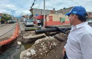 SAPAZ realiza supervisión de obra de drenaje sanitario en colonia Ramírez