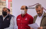 Inicia rehabilitación de tramo carretero en Tangancícuaro 