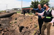 Sustituyen tramos de tubería de drenaje sanitario en El Campanario