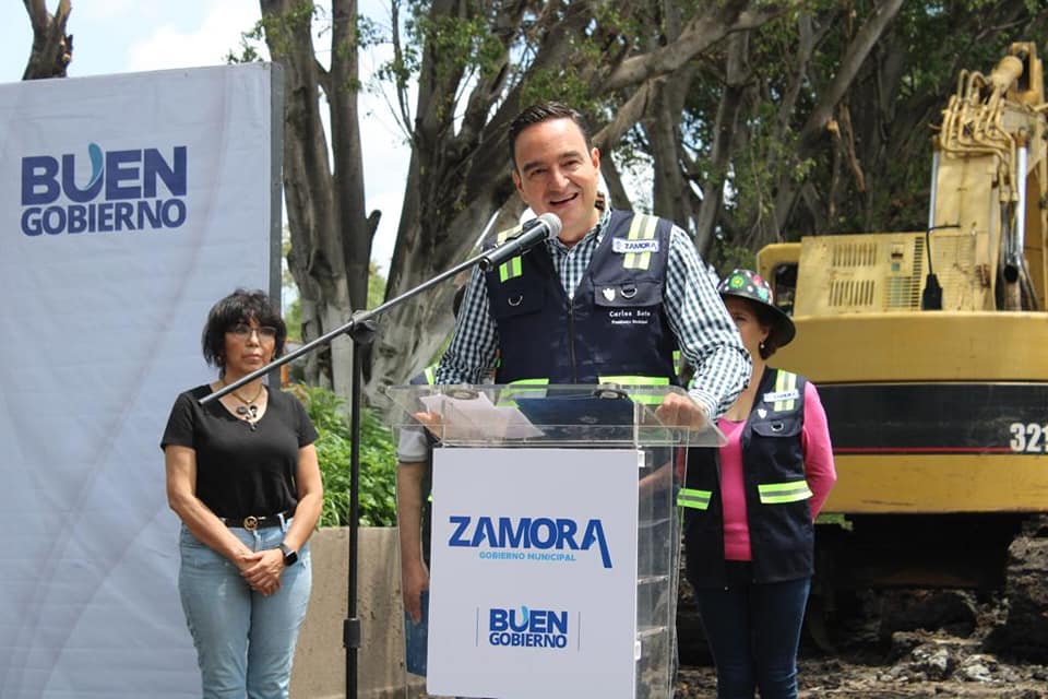 Presidente Carlos Soto Delgado, dio arranque a obra de lateral oriente en Madero Norte