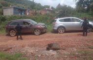 Tras persecución, SSP asegura 2 vehículos con repote de robo en Tangancícuaro