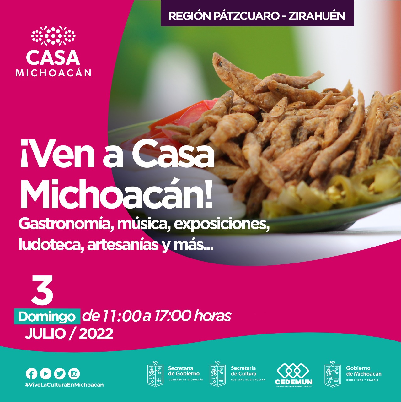 *¡Ven a Casa Michoacán! a pasar un domingo familiar*