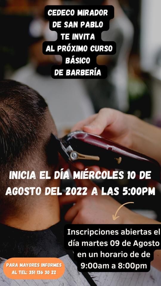 Gobierno de Jacona invita a inscribirse al taller de barbería