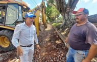 70 por ciento de avance registra rehabilitación de drenaje sanitario en Avenida Madero Norte