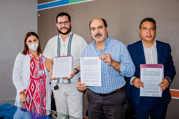 Firman convenio de colaboración entre el H. Ayuntamiento de Tangancícuaro y la coordinación de las universidades Benito Juárez
