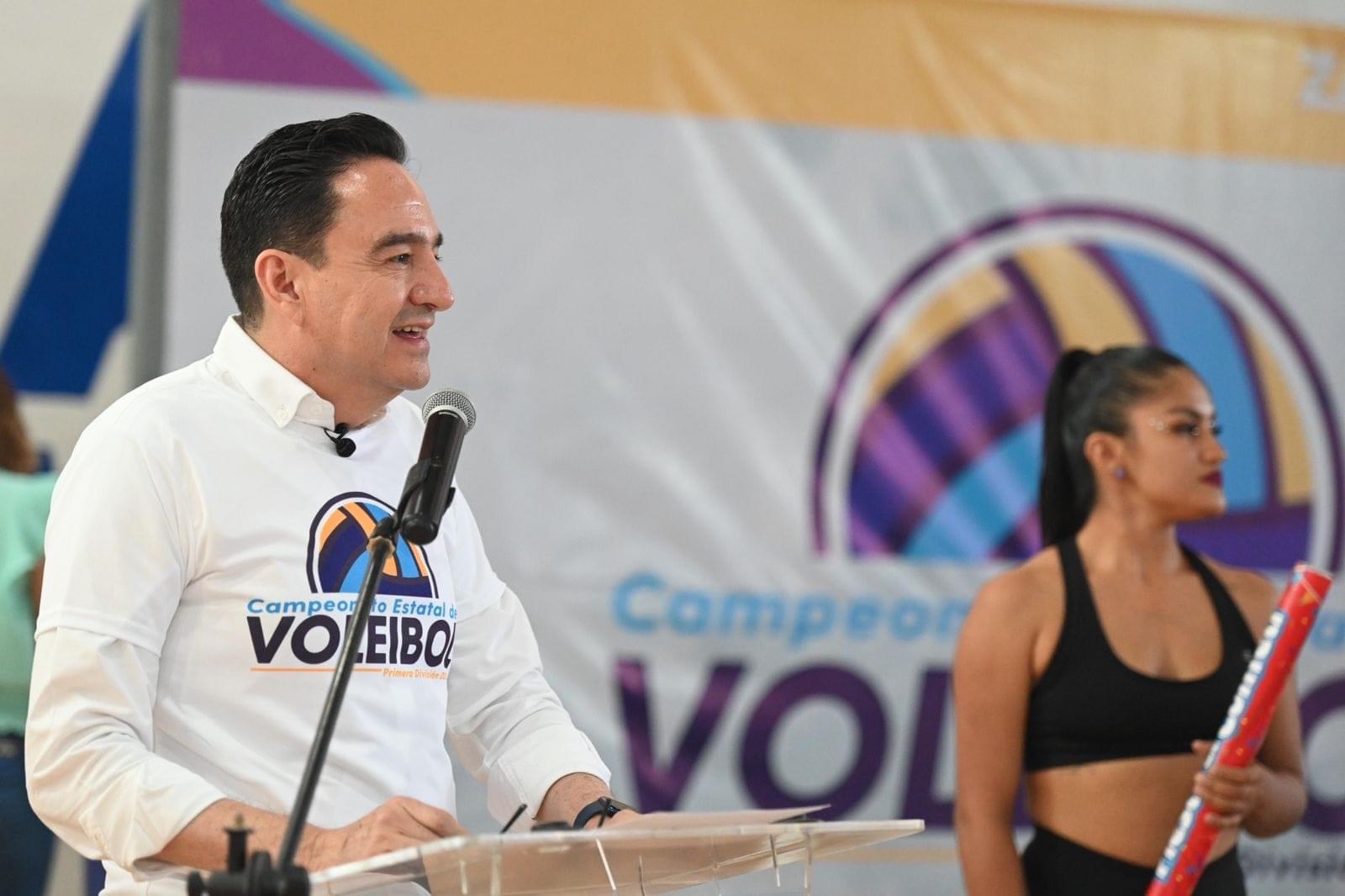Carlos Soto inauguró el “Campeonato Estatal de Voleibol de Primera División”