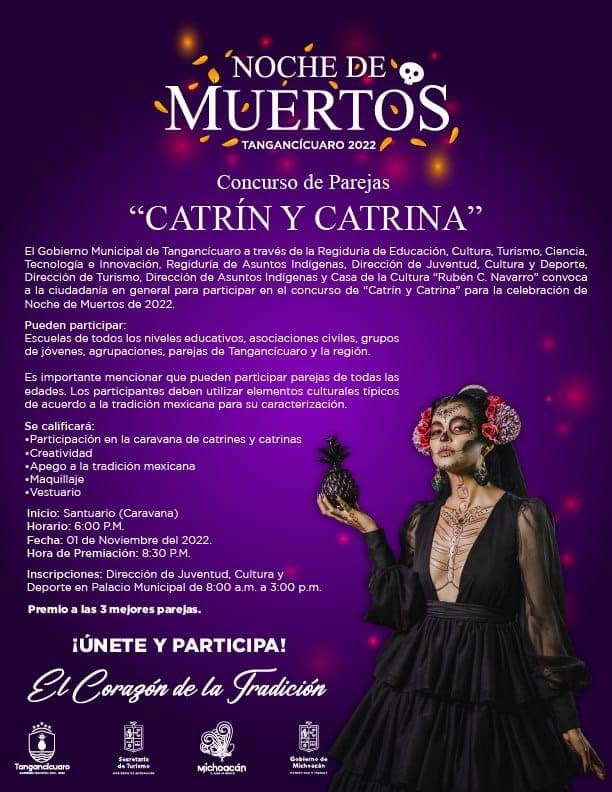 El gobierno de Tangancícuaro te invita a ser parte del concurso de parejas  “catrín y catrina” | El Independiente de Zamora