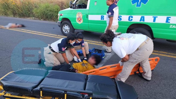 Mujer muere al ser atropellada por motociclista en el Libramiento Norte de Zamora