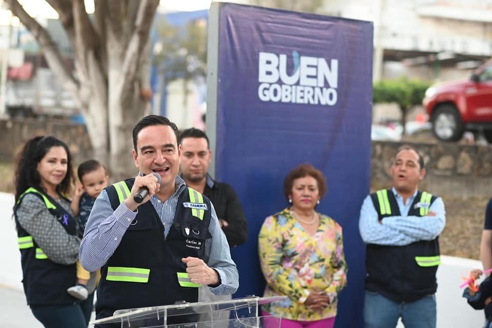 Inauguró Carlos Soto pavimentación de lateral en avenida Madero norte
