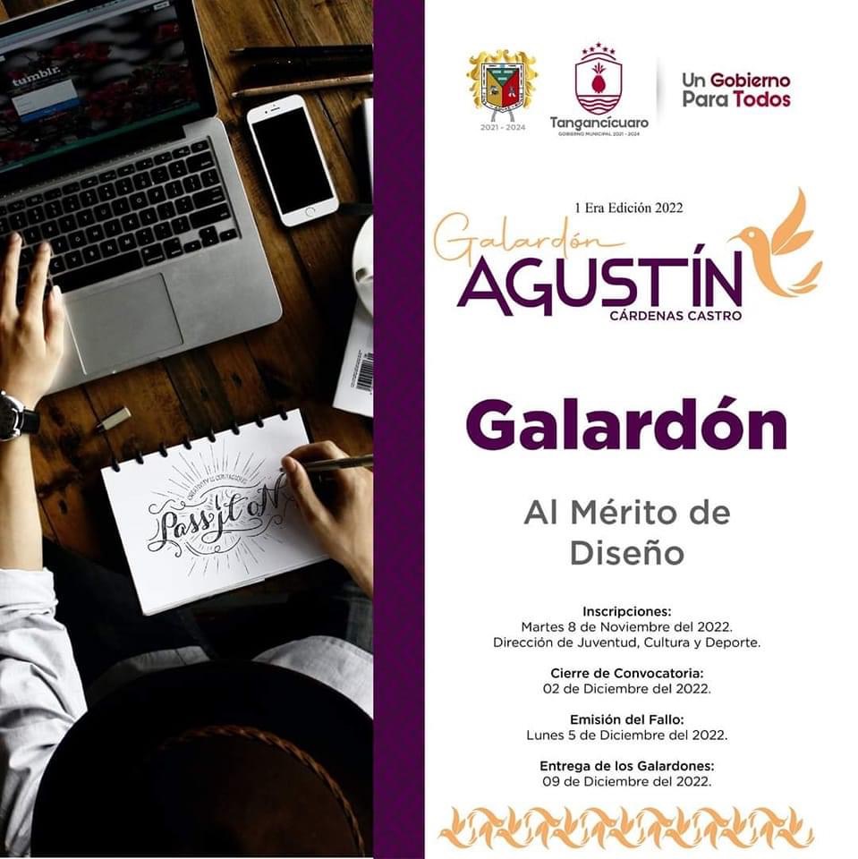 Gobierno de Tangancícuaro invita a la juventud a participar en la 1er edición del galardón Agustín Cárdenas Castro
