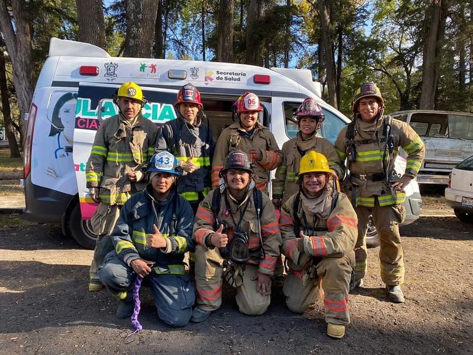Dirección de protección civil y bomberos Tangancícuaro acude a capacitación a Pátzcuaro