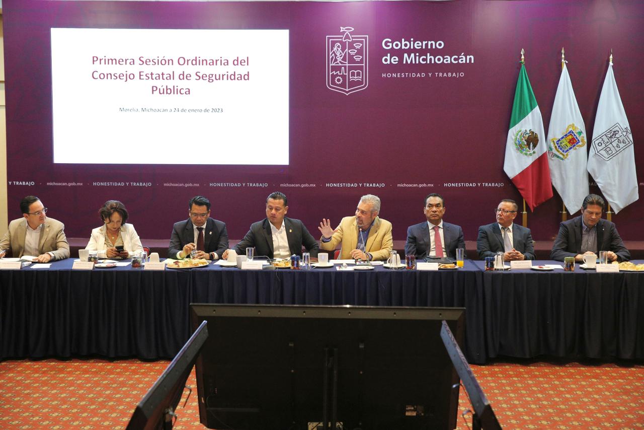 Consejo Estatal de Seguridad aprueba programa para fortalecer la paz en Michoacán