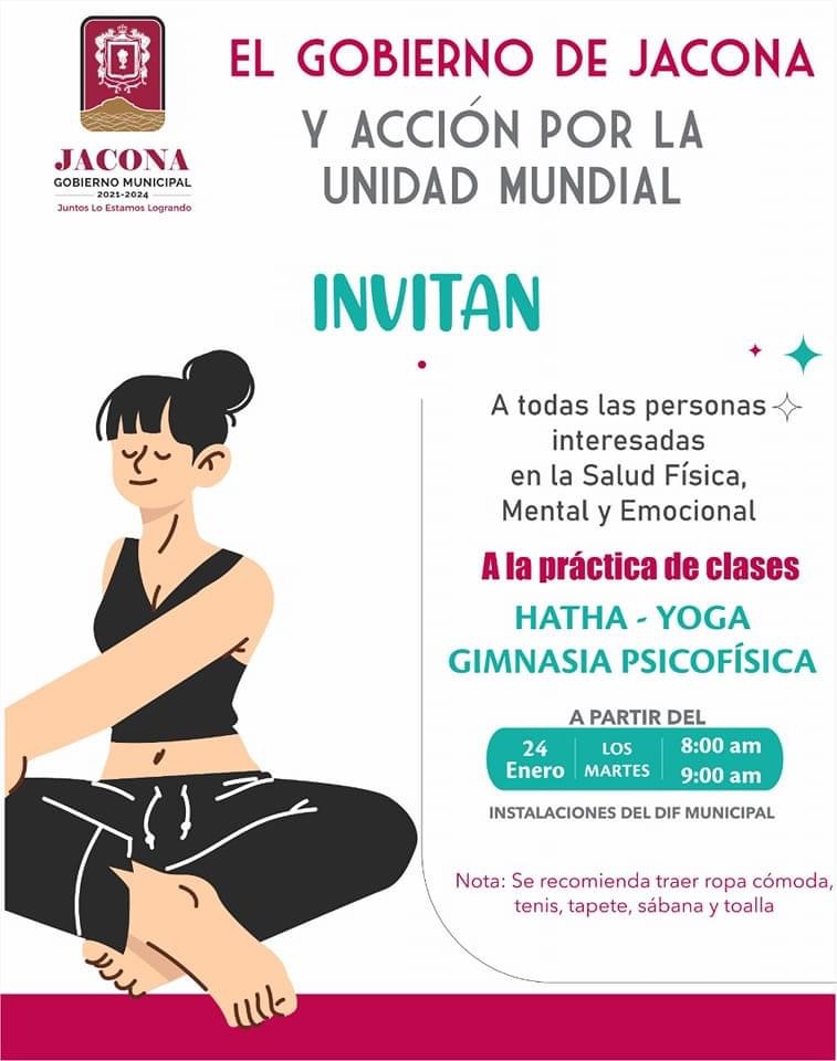 Invitan a la práctica del Yoga y Gimnasia Psicofísica en Jacona