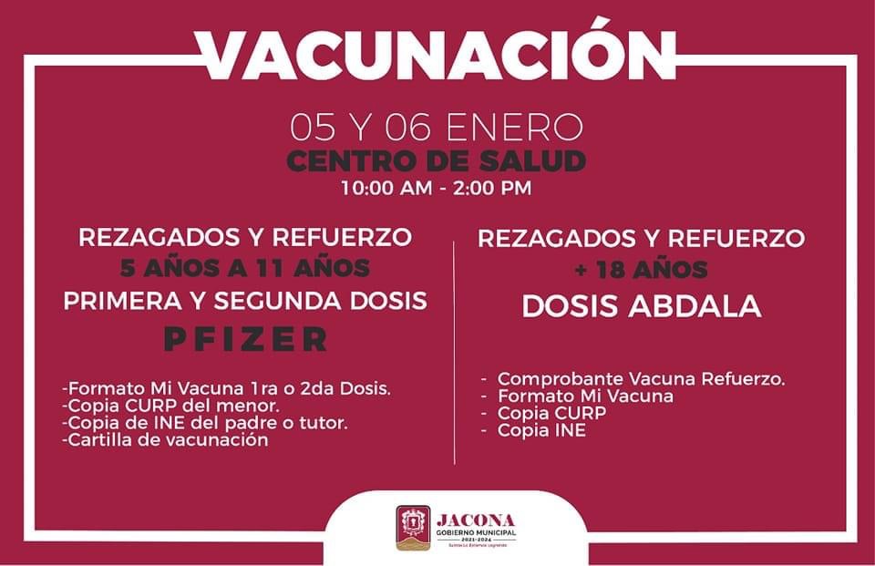 Continuará la Vacunación Contra el COVID-19 en Jacona