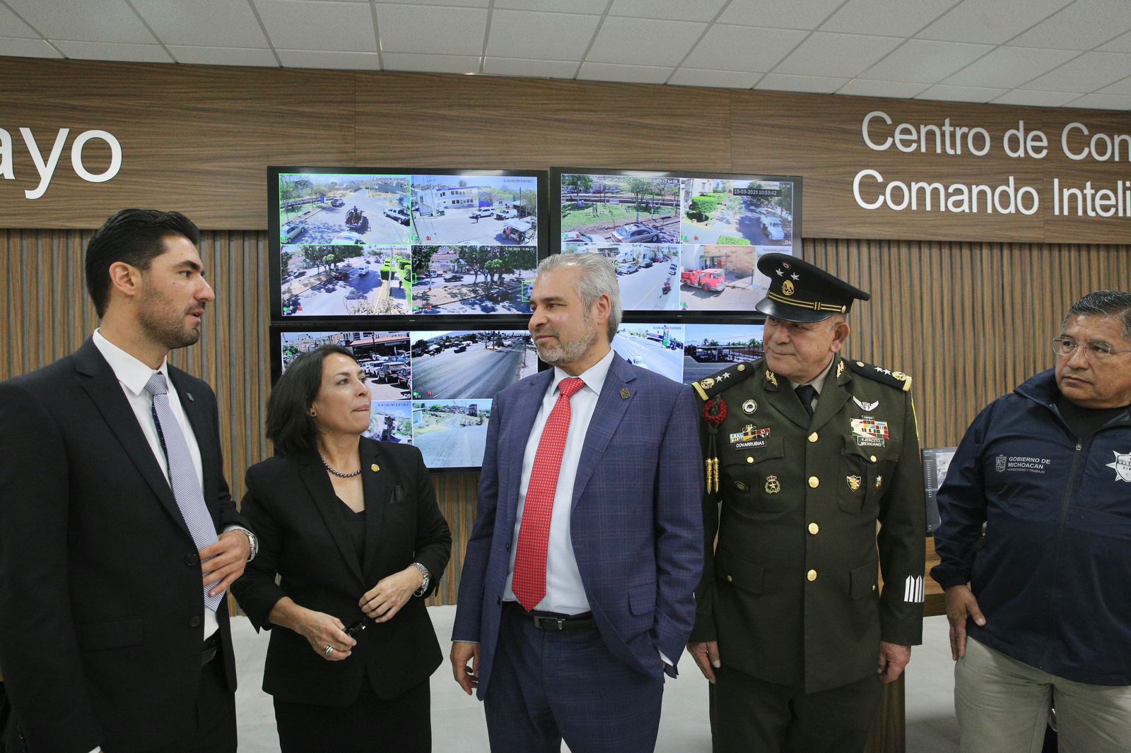 Inaugura Bedolla C2i en Sahuayo; afirma que seguirá el apoyo para reforzar la seguridad