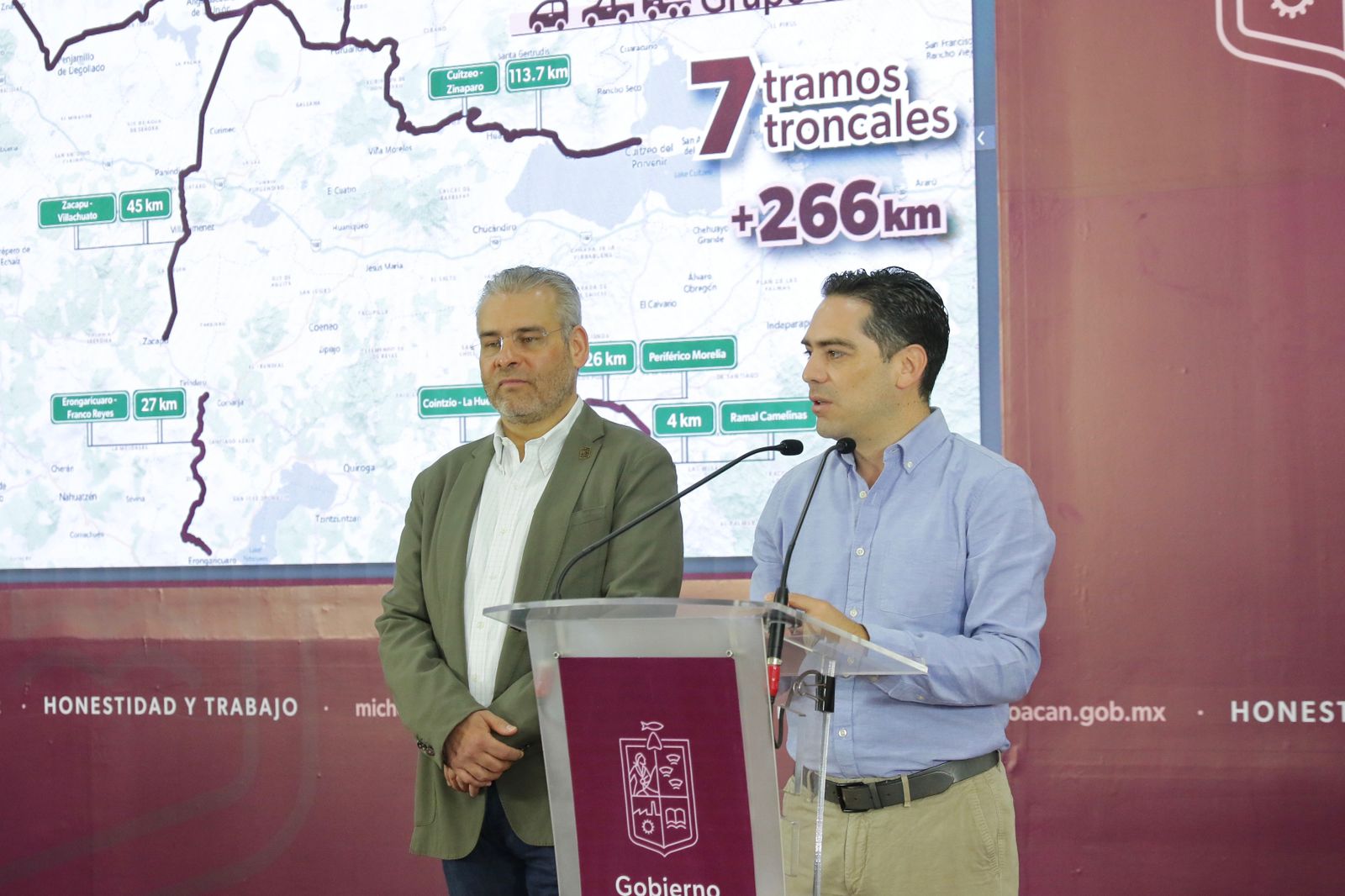 Gobierno de Michoacán anuncia inversión de mil mdp para 7 obras carreteras multianuales