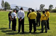 Envía Marina helicóptero para combatir incendio en cerro de La Beata: Cofom