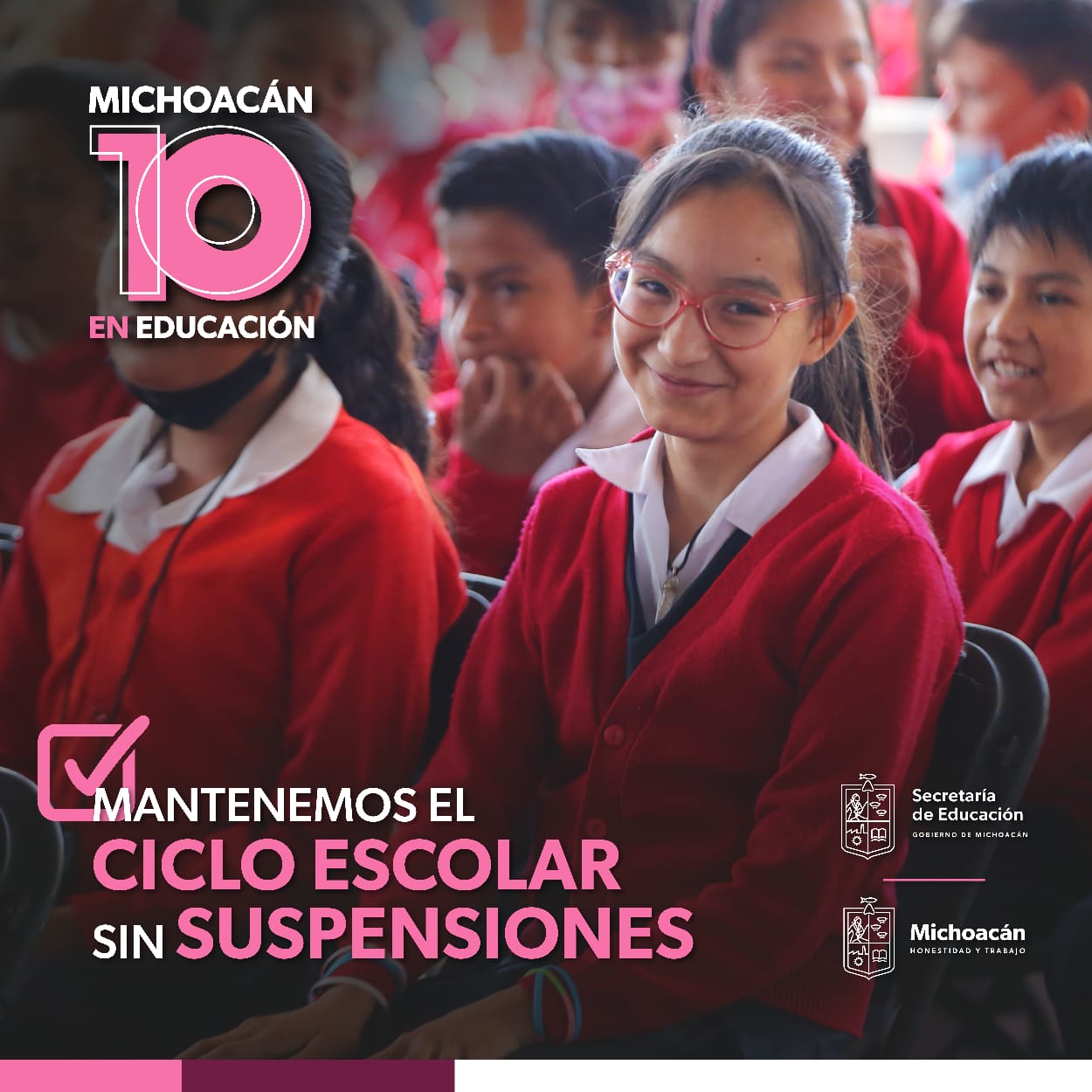 Ciclo escolar sin interrupciones en más de 12 mil escuelas de Michoacán: SEE