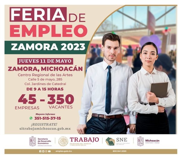 En puerta feria estatal del empleo Michoacán