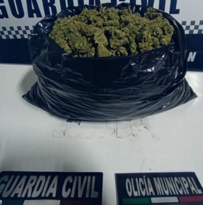 SSP asegura medio costal de marihuana en Zamora; hay un detenido