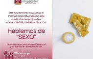 En puerta, plática “Hablemos de Sexo” en el CEDECO San Pablo