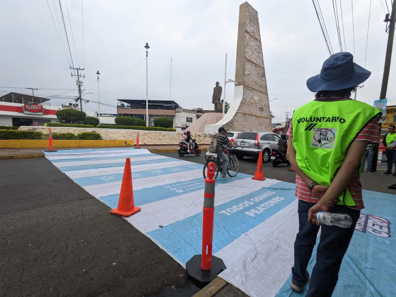 Sociedad civil busca generar un proyecto de seguridad vial peatonal en la Glorieta Juárez