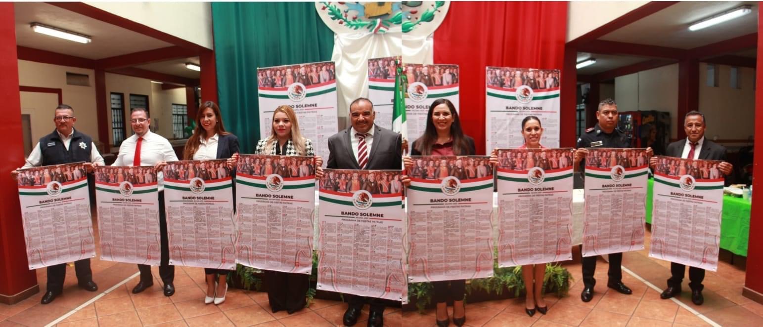 Autoridades de Jacona arrancan actividades conmemorativas al mes de Fiestas Patrias con la colocación del Bando Solemne
