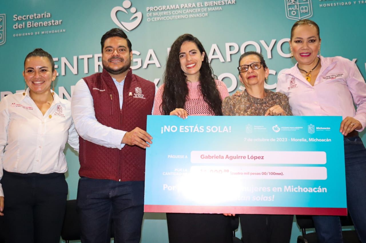 Entrega Sedebi en Morelia apoyos por 1.4 mdp a mujeres y menores con cáncer