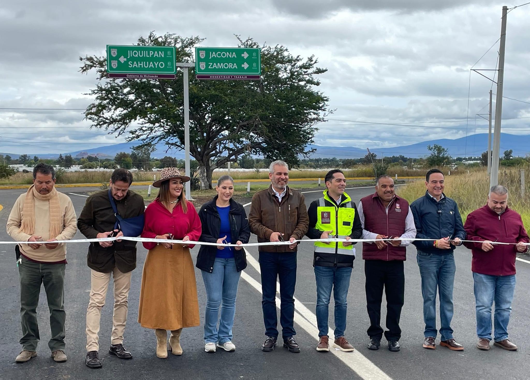 Inauguran carpeta asfáltica de libramiento Zamora – Jacona con más 75 mdp de inversión