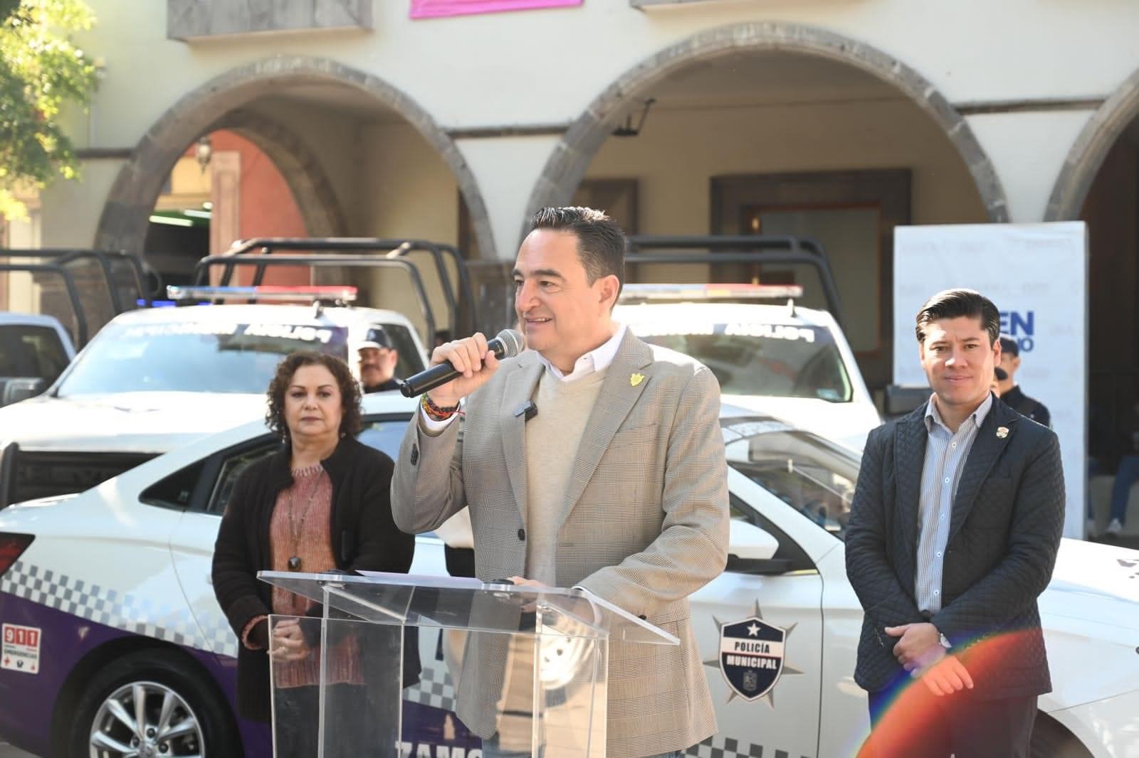 Carlos Soto entregó unidades motrices para fortalecer la seguridad en Zamora