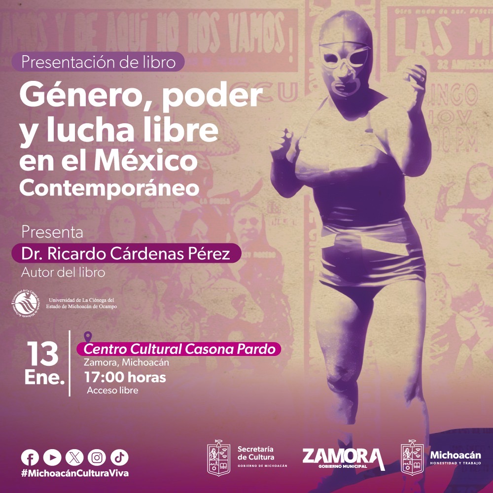 Presentarán libro sobre las mujeres mexicanas y la lucha libre