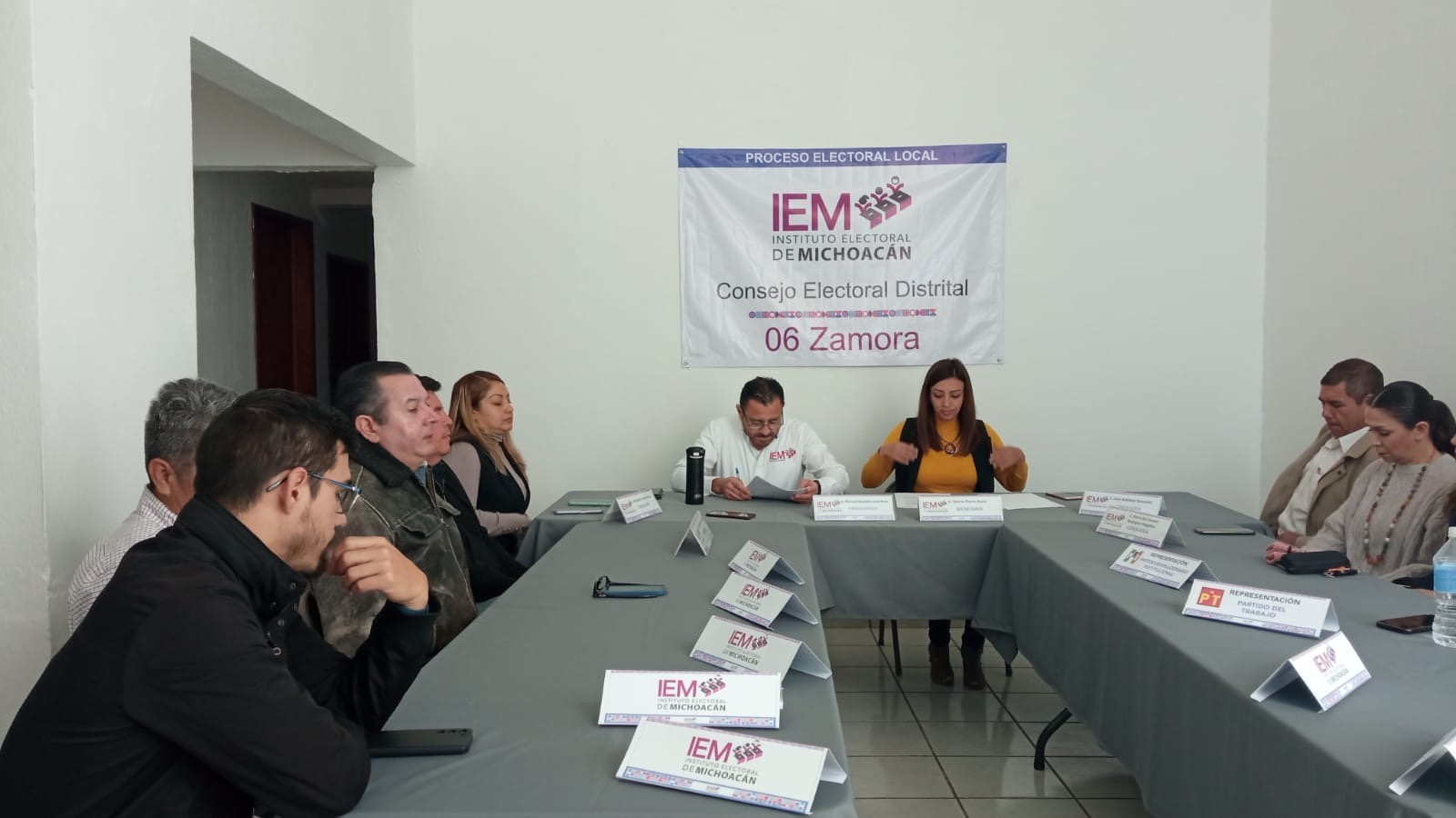Intensifica trabajo el Consejo local y Distrital 06 electoral del IEM en Zamora