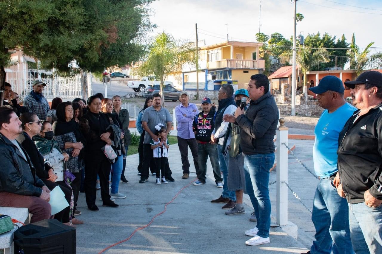 Samuel Hidalgo sigue impulsando el mejoramiento de espacios públicos