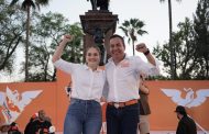 Trazando un nuevo camino arranca campaña electoral rumbo al senado, Carlos Herrera y Michelle Garibay