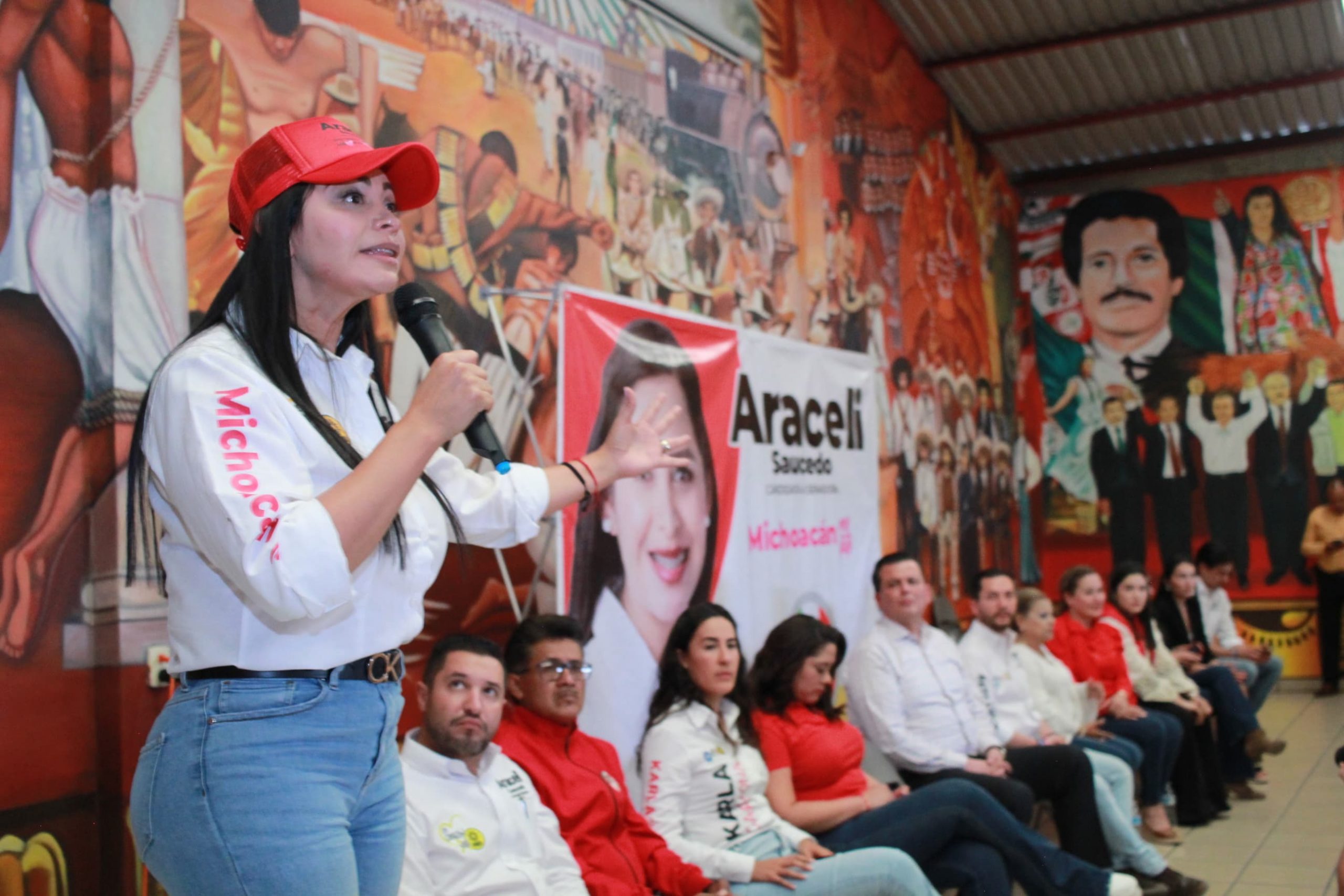 En Tarímbaro, priístas cierran filas en pro de Araceli Saucedo y se compromete a buscar mayores recursos federales para estados y municipios