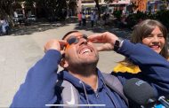 Zamoranos quedan asombrados por eclipse parcial de sol 