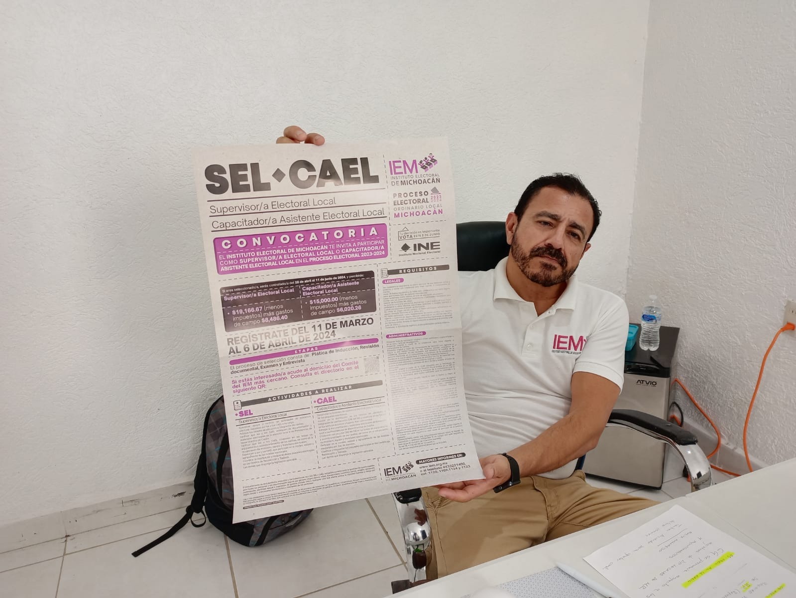 Sueldos atractivos para quienes decidan trabajar en el Instituto Electoral de Michoacán