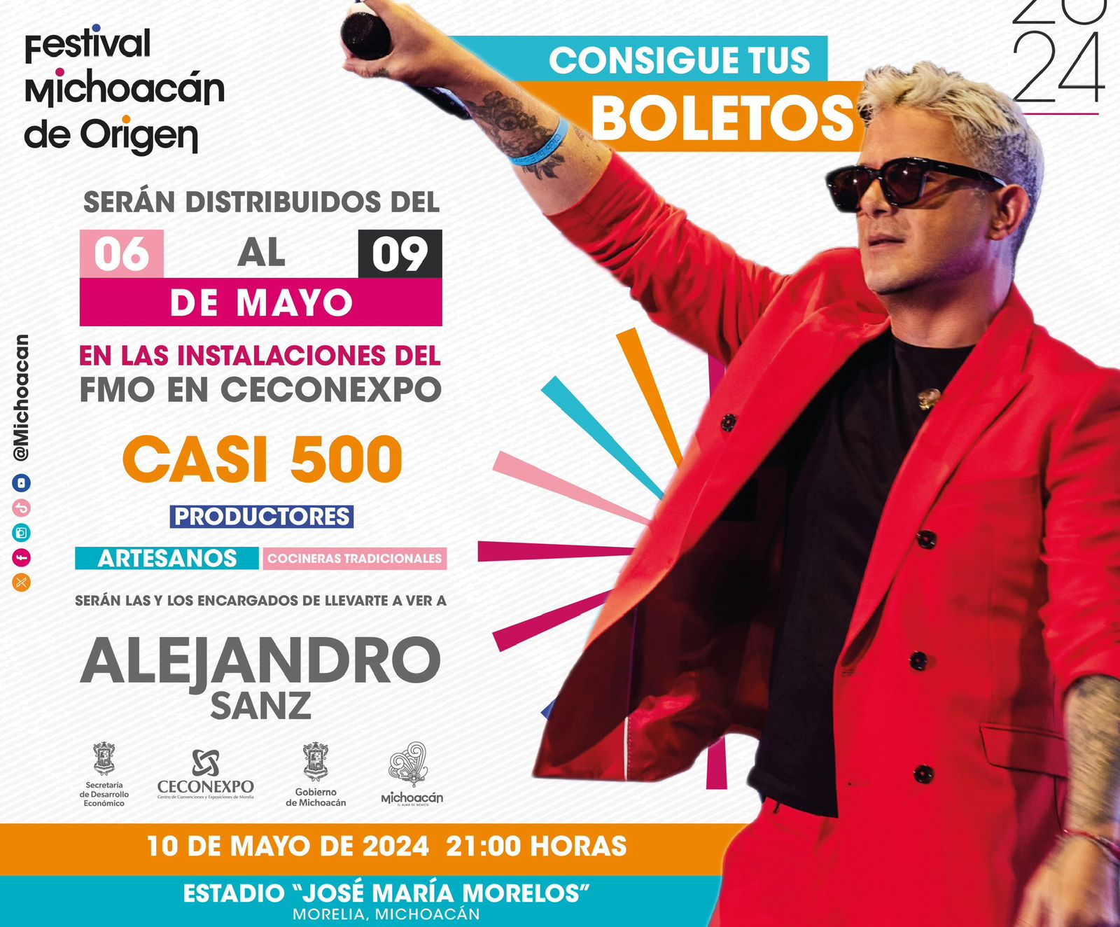 No te quedes con el “Corazón partío” y ve al Festival de Origen por tus boletos para Alejandro Sanz
