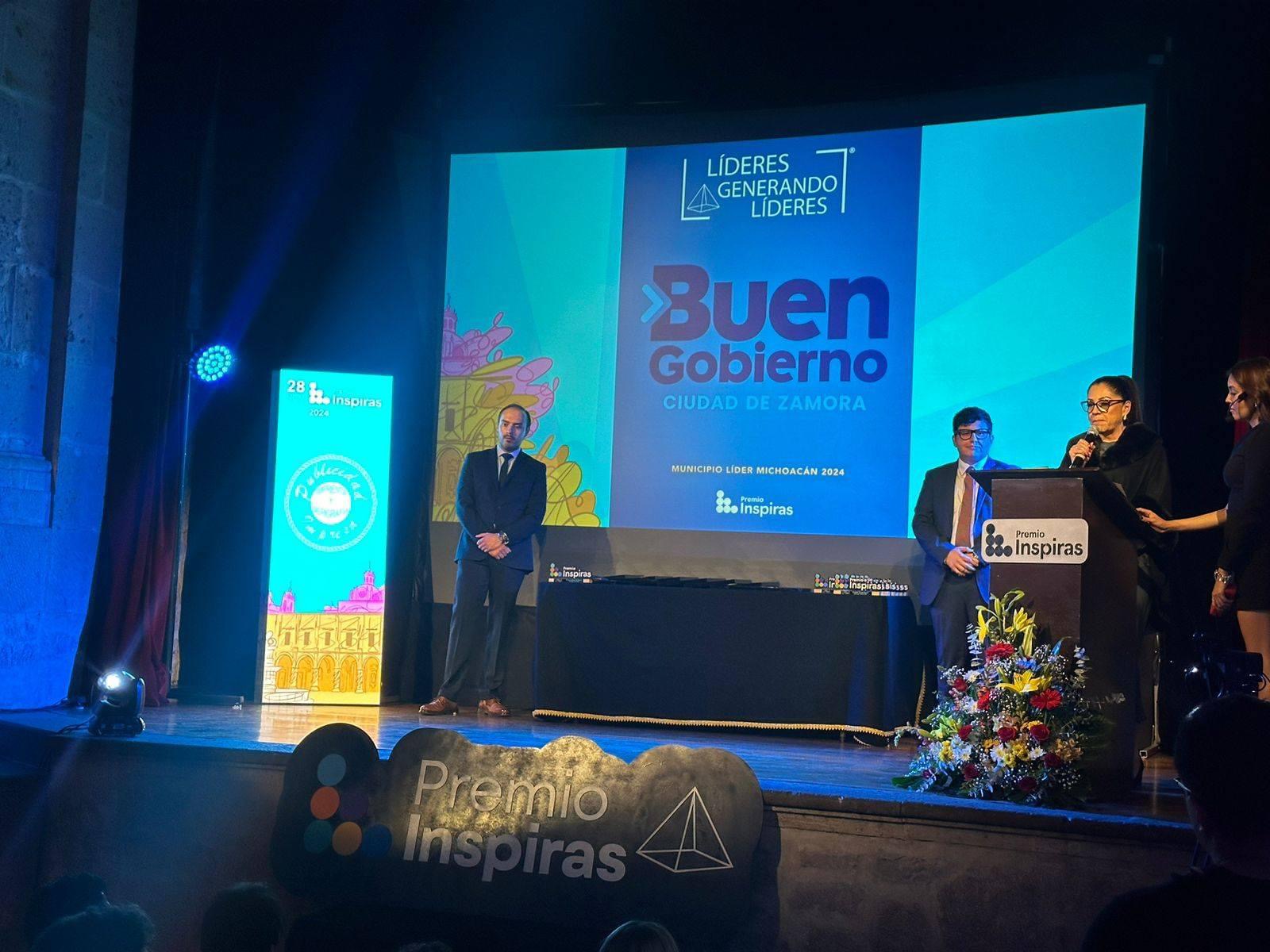 Zamora Recibe el Premio Inspiras como Municipio Líder 2024