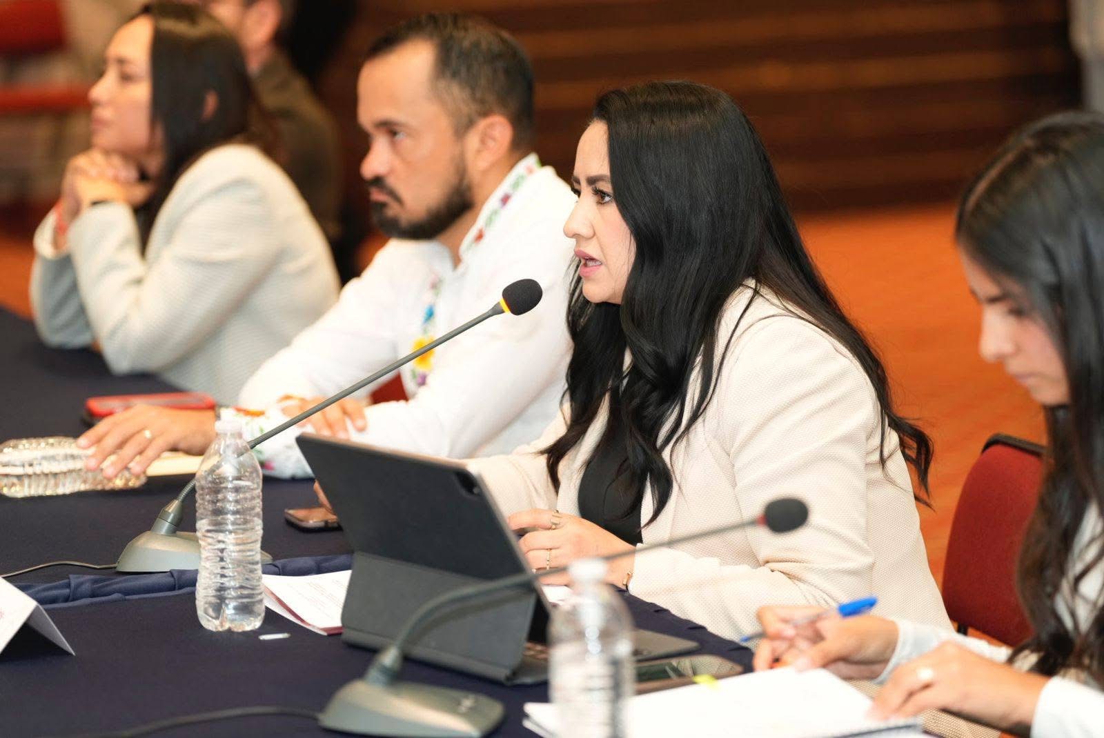 Presenta Gladyz Butanda avances de los teleféricos al Consejo Estatal de Movilidad