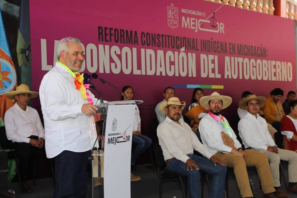 Reforma indígena de avanzada, la mejor del país: Bedolla