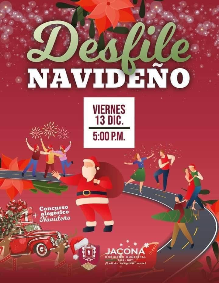 El Gobierno de Jacona ya tiene todo listo para el DESFILE NAVIDEÑO JACONA 2024, este próximo viernes 13 de diciembre a partir de las 17:00 hrs.