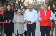 Isidoro Mosqueda inauguró pavimentación hidráulica en El Alejandreño