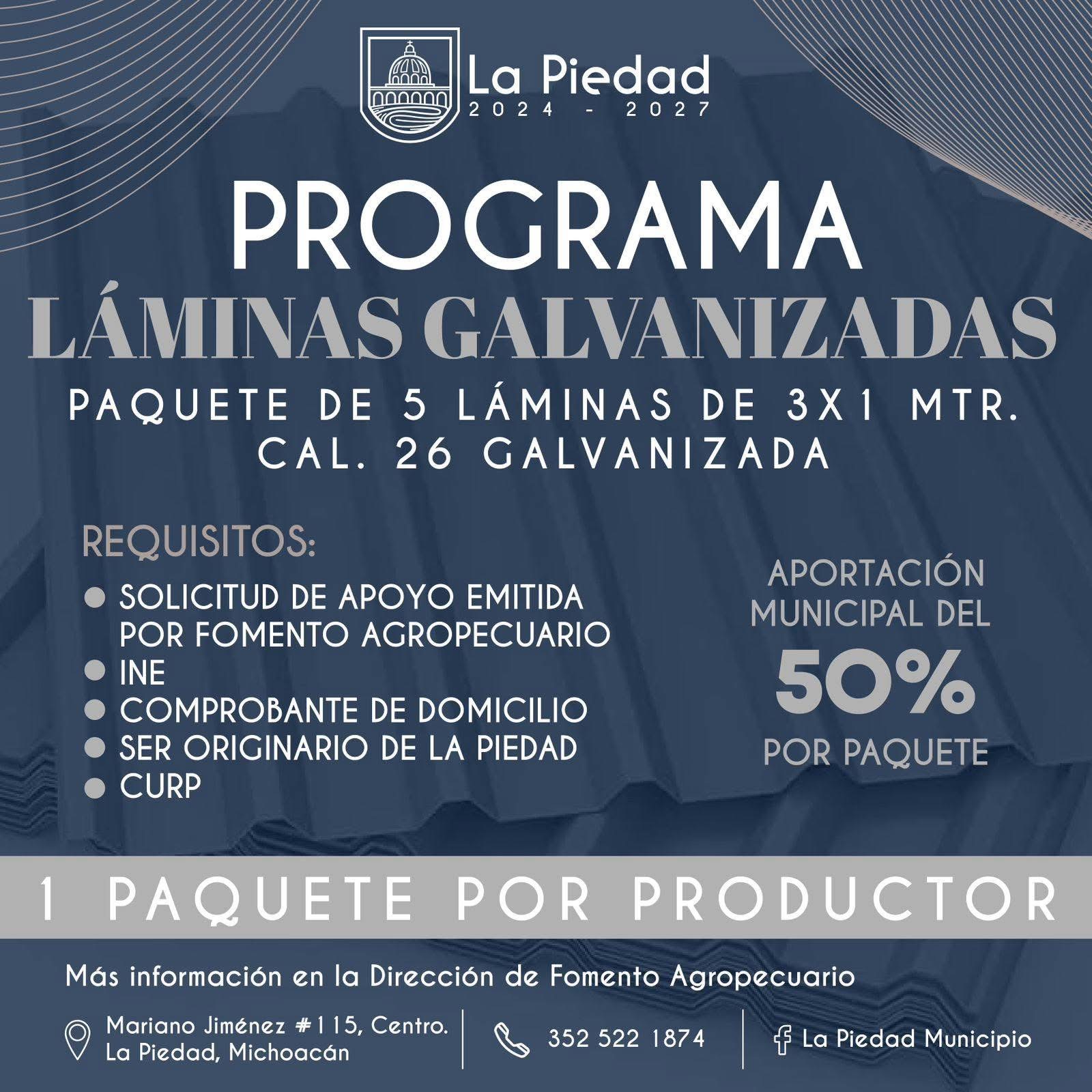 GOBIERNO DE LA PIEDAD HABILITAPROGRAMAS EN APOYO AL CAMPO