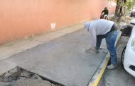 Rehabilitan banqueta en la Calzada Zamora-Jacona para mejorar seguridad de peatones
