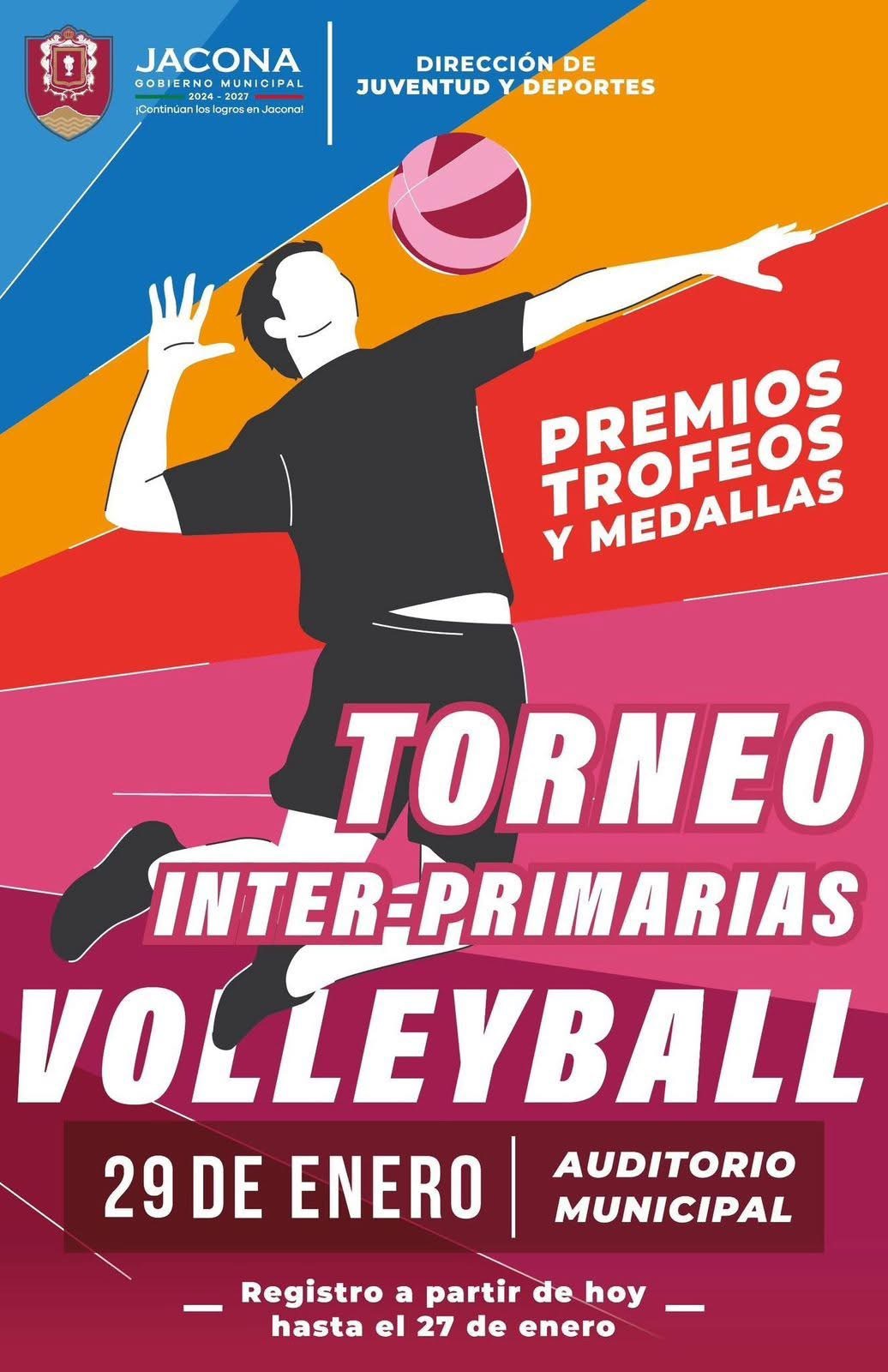 Gobierno de Jacona invita al torneo de vóleibol 