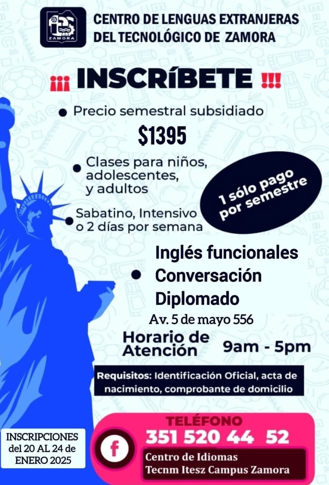 🎓 Aprende Inglés en el Centro de Idiomas del TecNM ITESZ 🎓